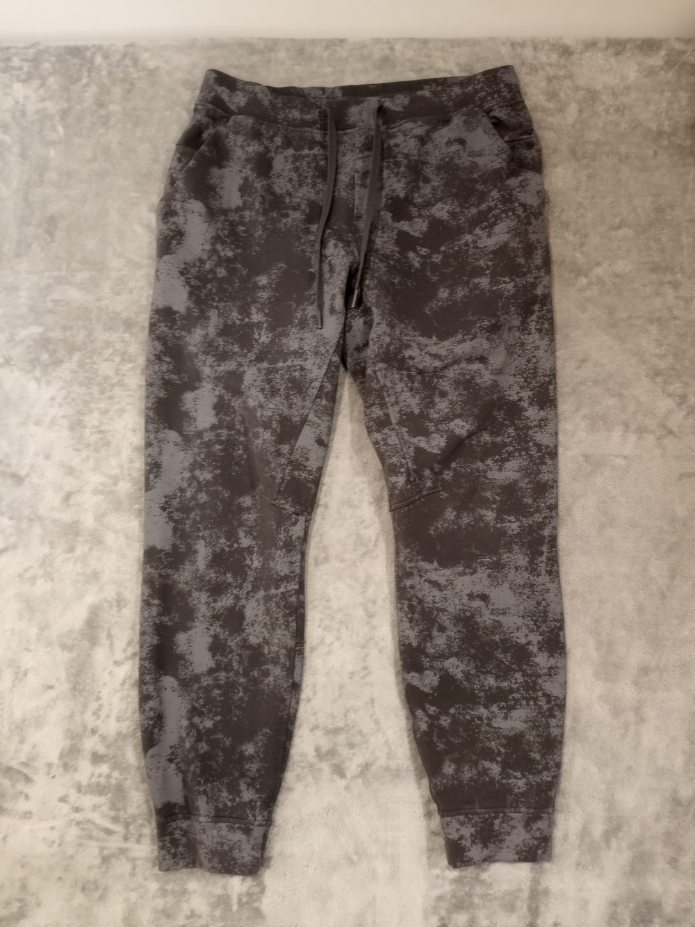 Lululemon Gray Marble-Print Jogger Sweatpants Size Large